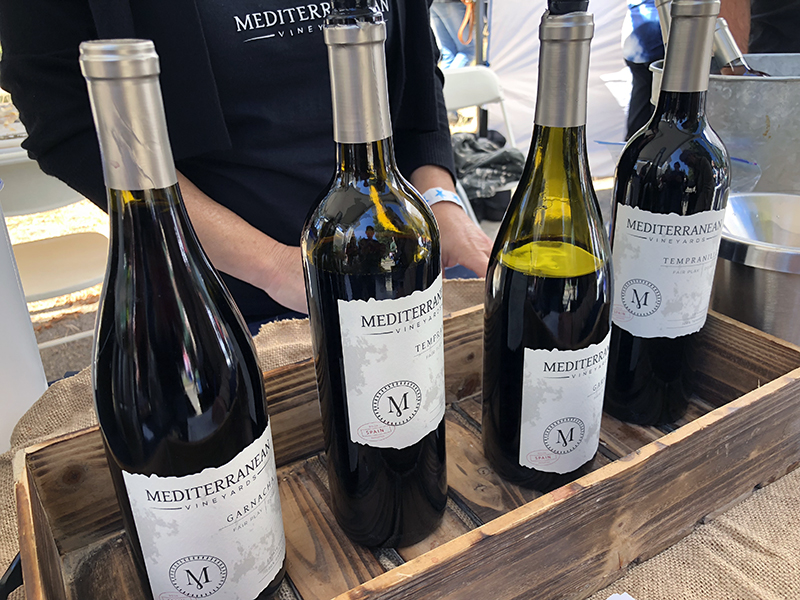 bottles of Mediterranean Vineyards wine