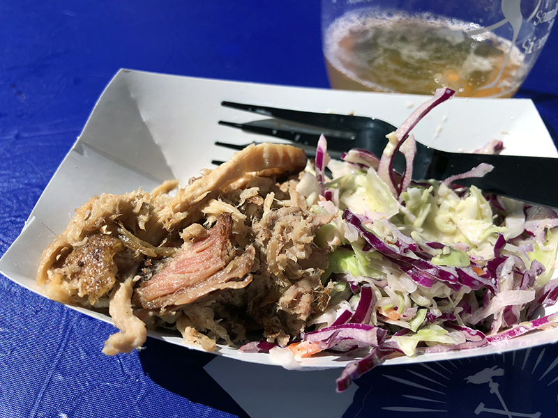 Pulled Pork topped with Coleslaw